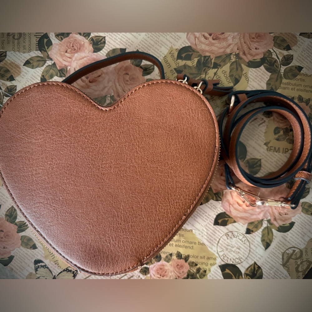 LC Lauren Conrad Love Heart-Shaped Crossbody Bag